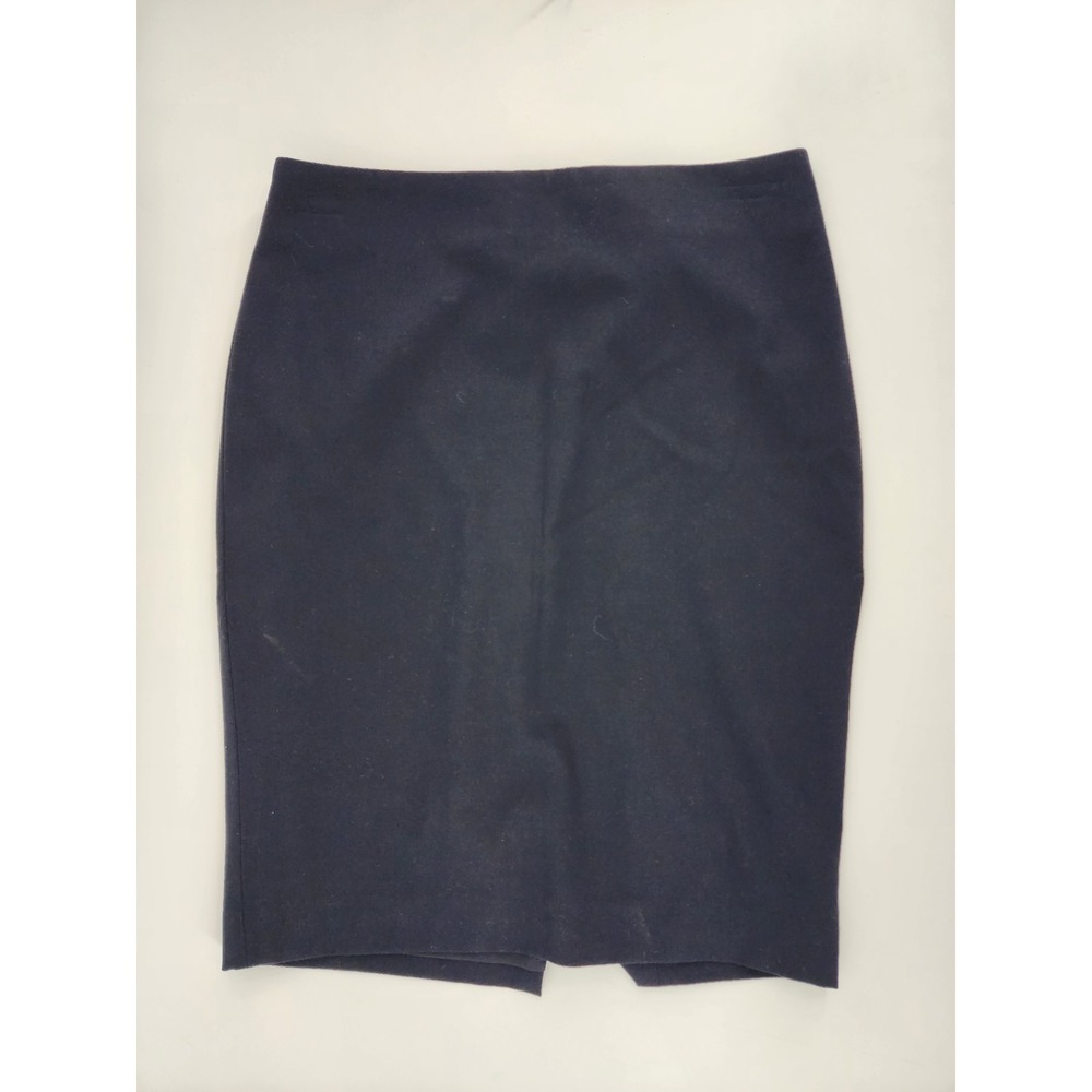 Ann Taylor Petite Navy Blue Pencil Skirt Career Office Wear Size 0P